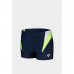 Плавки-боксери Arena Swim Short Panel, розмір XL (95), темно-синій-білий-салатовий, код: 3468336857564