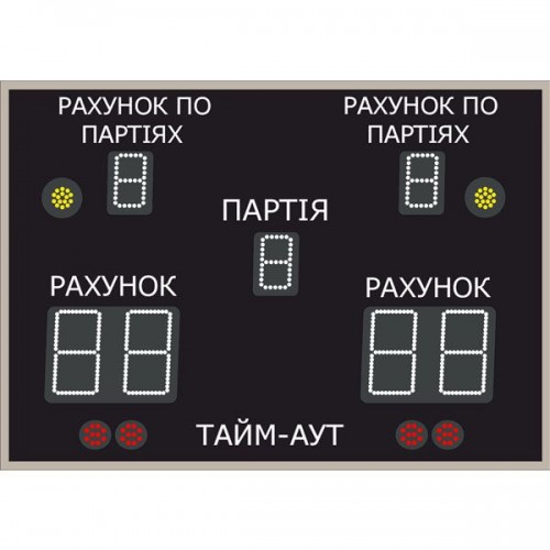 Табло для волейболу LedPlay (1000х700), код: VOL1502