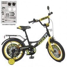 Велосипед дитячий Profi Kids Original Boy d=16, чорно-жовтий, код: Y1643-1-MP