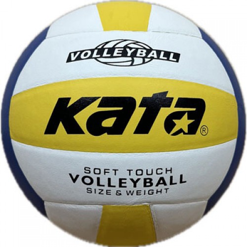 М"яч волейбольний Kata PU №5, білий-жовтий-синій, код: KTPU220-WS М"яч волейбольний Kata PU №5, білий-жовтий-синій, код: KTPU220-WS