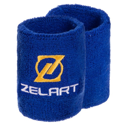 Напульсник спортивний махровий Zelart 1шт синій, код: BC-2970_BL-S52