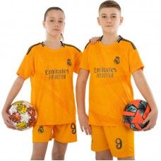 Форма футбольна дитяча PlayGame із символікою Real Madrid Mbappe 9 гостьова 2025, розмір 22, зріст 125-130, помаранчевий, код: CO-4638_22