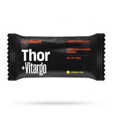 Пробник Передтренувальний стимулятор Thor Fuel + Vitargo GymBeam 20 г, лимон-лайм, код: 8586024620742