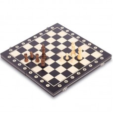 Шахи настільна гра дерев"яні PlayGame 390x390 мм, код: W8015 Шахи настільна гра дерев"яні PlayGame 390x390 мм, код: W8015