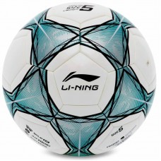 М'яч футбольний LI-Ning №5, білий-бірюзовий, код: LFQK635-4-S52 М'яч футбольний LI-Ning №5, білий-бірюзовий, код: LFQK635-4-S52
