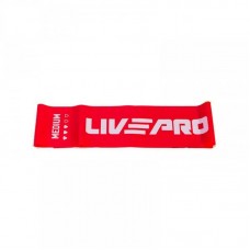Еспандер стрічка LivePro Fitness Band Medium 2000х150х0,5 мм (6,8кг), червоний, код: 6951376153675