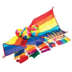 Ігровий набір для сенсорно-рухливих ігор Веселий парашут Tia-Sport, код: sm-1391