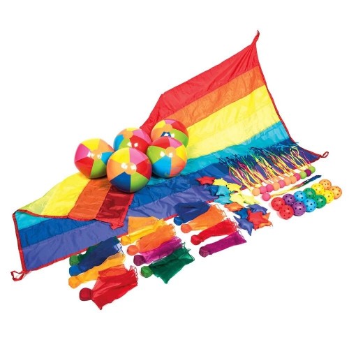 Ігровий набір для сенсорно-рухливих ігор Веселий парашут Tia-Sport, код: sm-1391