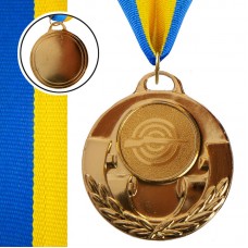 Медаль спортивна зі стрічкою PlayGame Aim Стрілянина золота, код: C-4846-0005_G