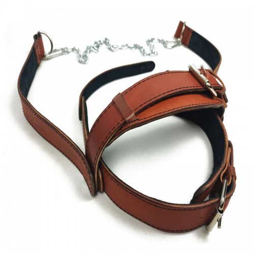 Упряж EasyFit Bison коричнева (шкіра), код: EF-HLBSNBR-EF