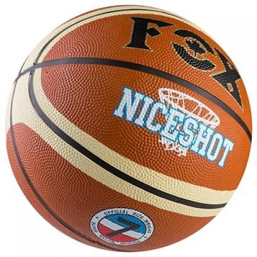 М"яч баскетбольний Fox NiceShot помаранчевий з смугою, код: Fox-3-WS