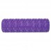 Ролер масажний циліндр (ролик мфр) заповнений піною FitGo Grid Bubble Roller, 450x130 мм, фіолетовий, код: FI-9391_V