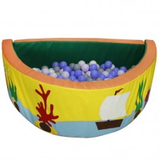 Сухий басейн Півколо з аплікацією Tia-Sport, шкірозамінник, 2000х500, товщина 150 мм, код: sm-0305-2 Сухий басейн Півколо з аплікацією Tia-Sport, шкірозамінник, 2000х500, товщина 150 мм, код: sm-0305-2