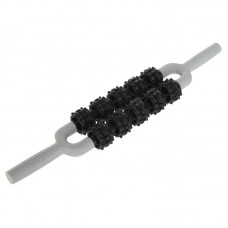 Масажер-палка роликовий FitGo Massager Bar 10 масажерів, 550х100 мм, чорний, код: FI-6196-S52 Масажер-палка роликовий FitGo Massager Bar 10 масажерів, 550х100 мм, чорний, код: FI-6196-S52