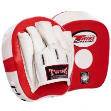 Лапа вигнута Twins шкіра, червоний-білий, 2 шт, код: VL-2054_RW Лапа вигнута Twins шкіра, червоний-білий, 2 шт, код: VL-2054_RW