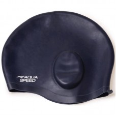 Шапочка для плавання Aqua SpeedEar Cap Comfort темно-синій, код: 5908217698957
