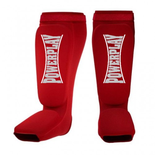 Захист гомілки і стопи PowerPlay Classic Shin S, червоний, код: PP_3054_S_Red