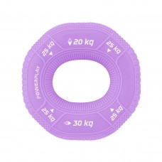 Еспандер кистьовий силіконовий PowerPlay Hand Grip Medium 20-25-30 кг, фіолетовий, код: PP_4331_Purple_(20-25-30)