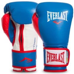 Рукавички боксерські Everlast Powerlock 16 унцій синій-червоний-білий, код: EVP00000728-S52