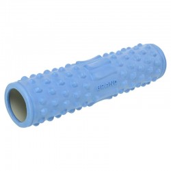 Ролер масажний циліндр (ролик мфр) FitGo Grid Spine Roller, 450x105 мм, блакитний, код: FI-9388_N