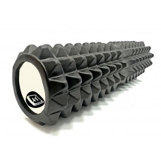 Масажний ролик EasyFit Grid Roller v.2.2, 450х145 мм, чорний, код: EF-2028-BK-EF