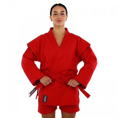 Кімоно для самбо Velo розмір 3 (зріст 160), червоний, код: VL-5579_3R Кімоно для самбо Velo розмір 3 (зріст 160), червоний, код: VL-5579_3R