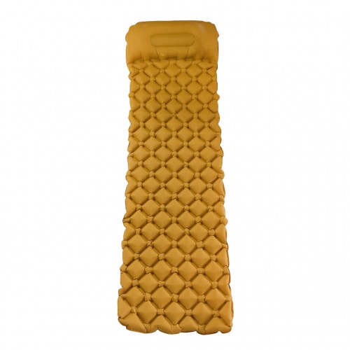 Надувний карімат похідний WCG туристичний для кемпінгу 1950х560х60 мм, жовтий, код: m04(y)-IF