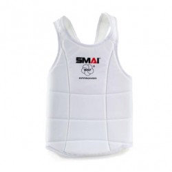 Захист тулуба Smail з ліцензією WKF, розмір XL, білий, код: 1355-157