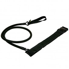 Пояс з еластичним тросом MadWave Short Belt 1,15 м, 9,1-20,4кг, чорний, код: M077104_BK