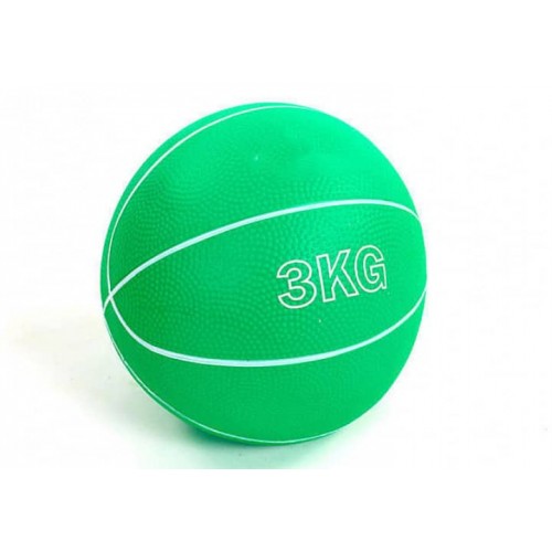 Медбол EasyFit RB 3 кг, зелений, код: EF-8407-3-EF
