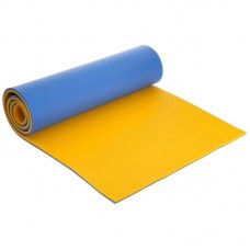 Килимок туристичний FitGo двошаровий 1800х60х10 мм, жовтий-синій, код: TY-3269_YBL