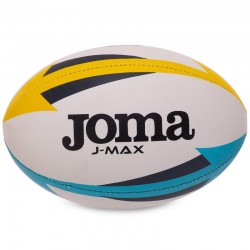 М"яч для регбі Joma J-MAX №3 білий-жовтий-синій, код: 400680-209