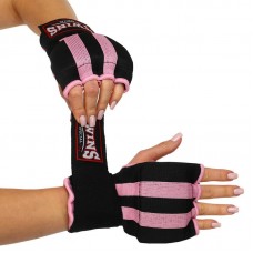 Рукавички-бинти внутрішні гелеві з поліестеру Twins L, чорний-рожевий, код: TW-003A_LP Рукавички-бинти внутрішні гелеві з поліестеру Twins L, чорний-рожевий, код: TW-003A_LP