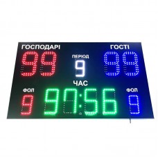 Спортивне табло універсальне LedPlay 1000х600х50 мм, код: 07632-ST