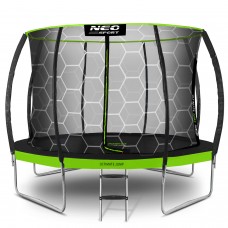 Батут Neo-Sport з внутрішньою сіткою 14 футів 435 см, чорно-зелений, код: DM-NS-14C221-IN