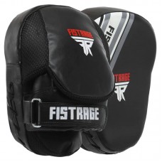 Лапа вигнута для боксу та єдиноборств Fistrage Flex 25x20x10см, 2шт, чорний-білий, код: VL-8278_BKW