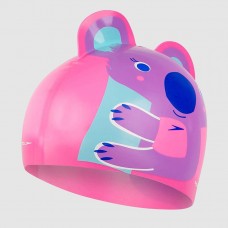 Шапка для плавання Speedo Koala PRT Character Cap IU рожевий-пурпурний, код: 5053744486321