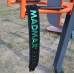 Пояс шкіряний для важкої атлетики MadMax Suede Single Prong XXL, чорний-сірий, код: MFB-301_XXL