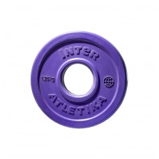 Диск прогумований InterAtletika фіолетовий 1,25 кг, код: LCA029-M