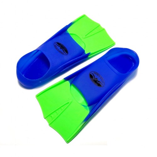 Ласти для плавання в басейні SNS TE-2737-3-2729-С+СА розмір 27-29, синьо-салатовий, код: 11436-SNS