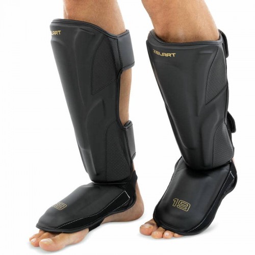 Захист гомілки та стопи для єдиноборств Zelart, розмір L, чорний, код: BO-1172_LBK