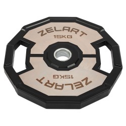 Диски гумові 2 Handle металева втулка Zelart 51мм, 15кг, чорний-сірий, код: TA-4792-15