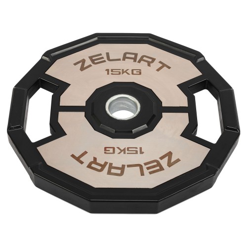 Диски гумові 2 Handle металева втулка Zelart 51мм, 15кг, чорний-сірий, код: TA-4792-15 Диски гумові 2 Handle металева втулка Zelart 51мм, 15кг, чорний-сірий, код: TA-4792-15