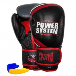 Боксерські рукавиці Power System Challenger Black/Red 16 унцій, код: PS-5005_16oz_Black/Red