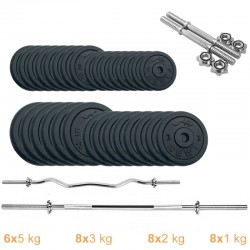 Набір штанга + гантелі металеві Newt Gym Set-HW Home 94 кг, код: NE-M-HW-SET-89