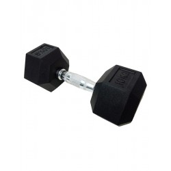 Гантель шестигранний гумовий HouseFit DD 6442-10, 1х10 кг, код: К00012799