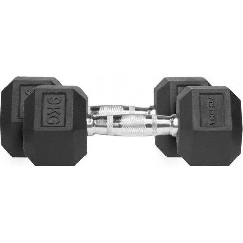 Шестигранна шестикутна гантель Thorn+Fit + FIT Hex 2x9 кг, код: M-6464692-IN