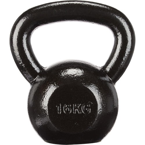 Гиря чавунна Toorx 16 кг з гумовою підставкою Black, код: 931121-SVA