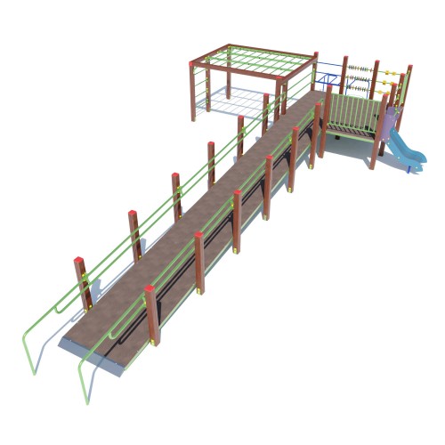 Ігровий комплекс для дітей з ОФВ Miros 4600х2700х2220 мм, код: DIO791 Ігровий комплекс для дітей з ОФВ Miros 4600х2700х2220 мм, код: DIO791