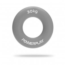 Еспандер кистьовий силіконовий PowerPlay Hand Grip Ring X-Hard 30 кг, сірий, код: PP_4324_30kg